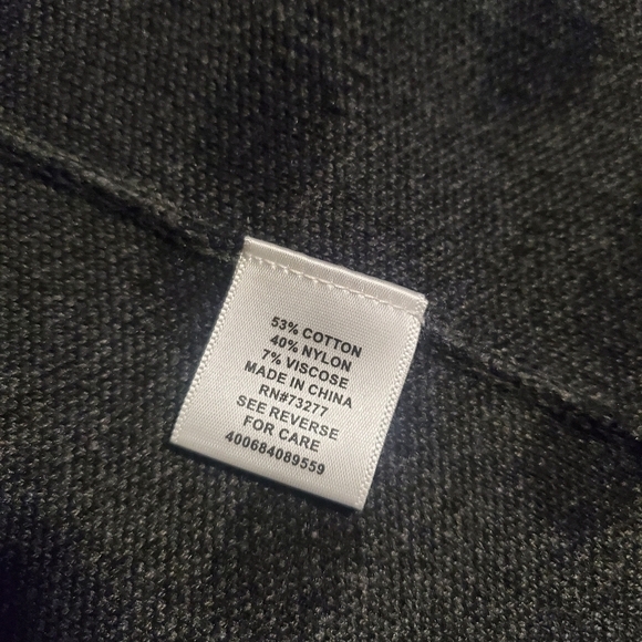 ELLE Gray & Black Polka Dot Open Front Cardigan XXL-14/16, Classic Comfy - Picture 8 of 10